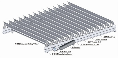 百叶遮阳棚